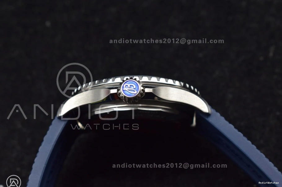 Best Edition 1:1 Dial on Contemporary 1168 A BLSF Strap Blue SS Automatic SuperOcean Blue 42 Rubber 0816